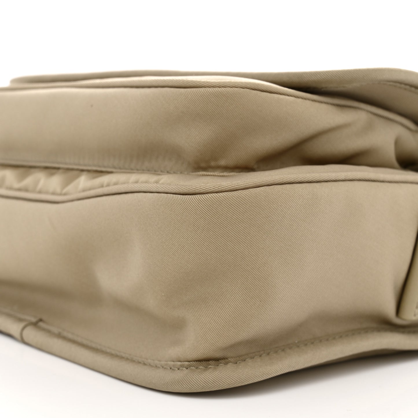 Econyl Nylon Small Niki Messenger Gray Hay
