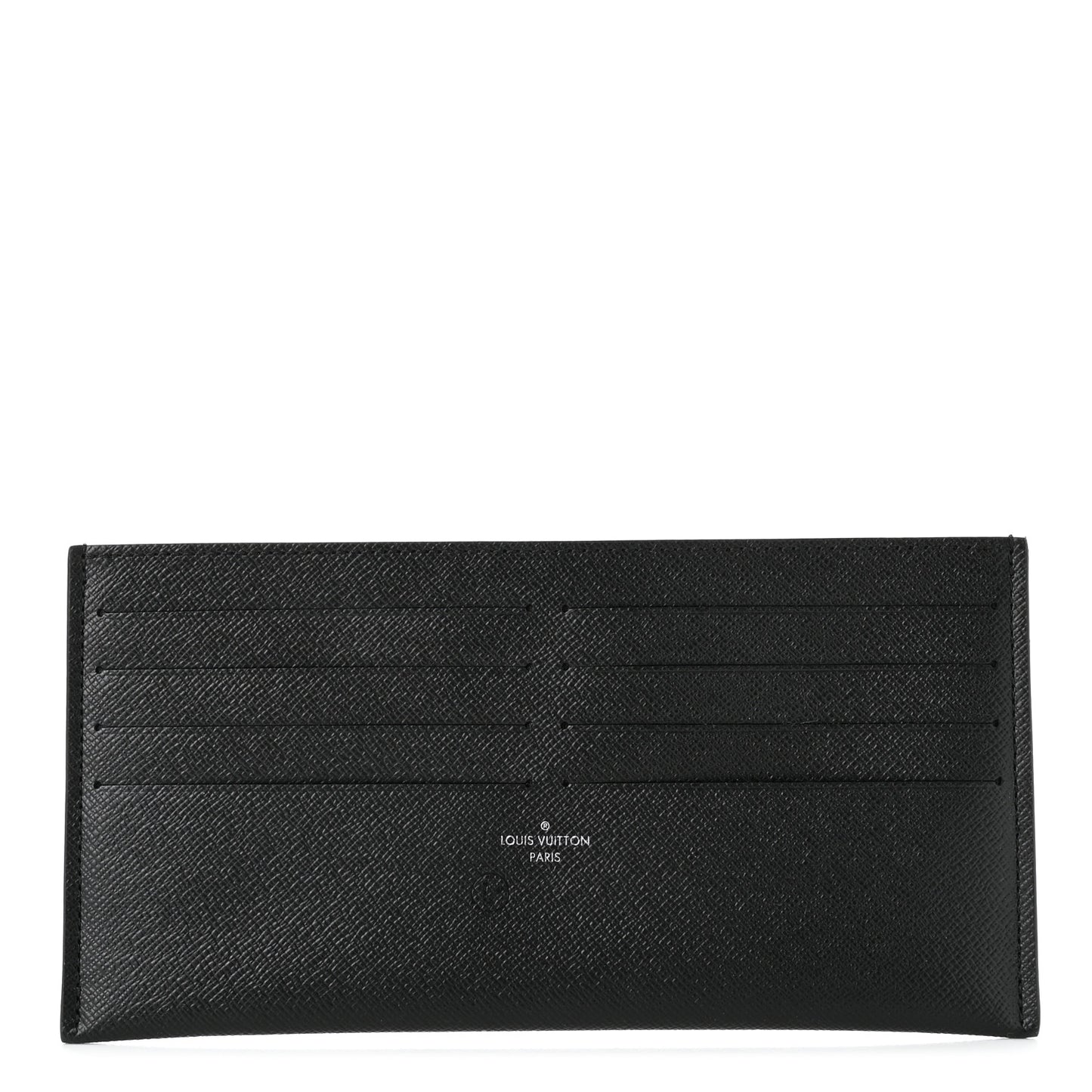 Calfskin Felicie Chain Wallet Card Holder Insert Black