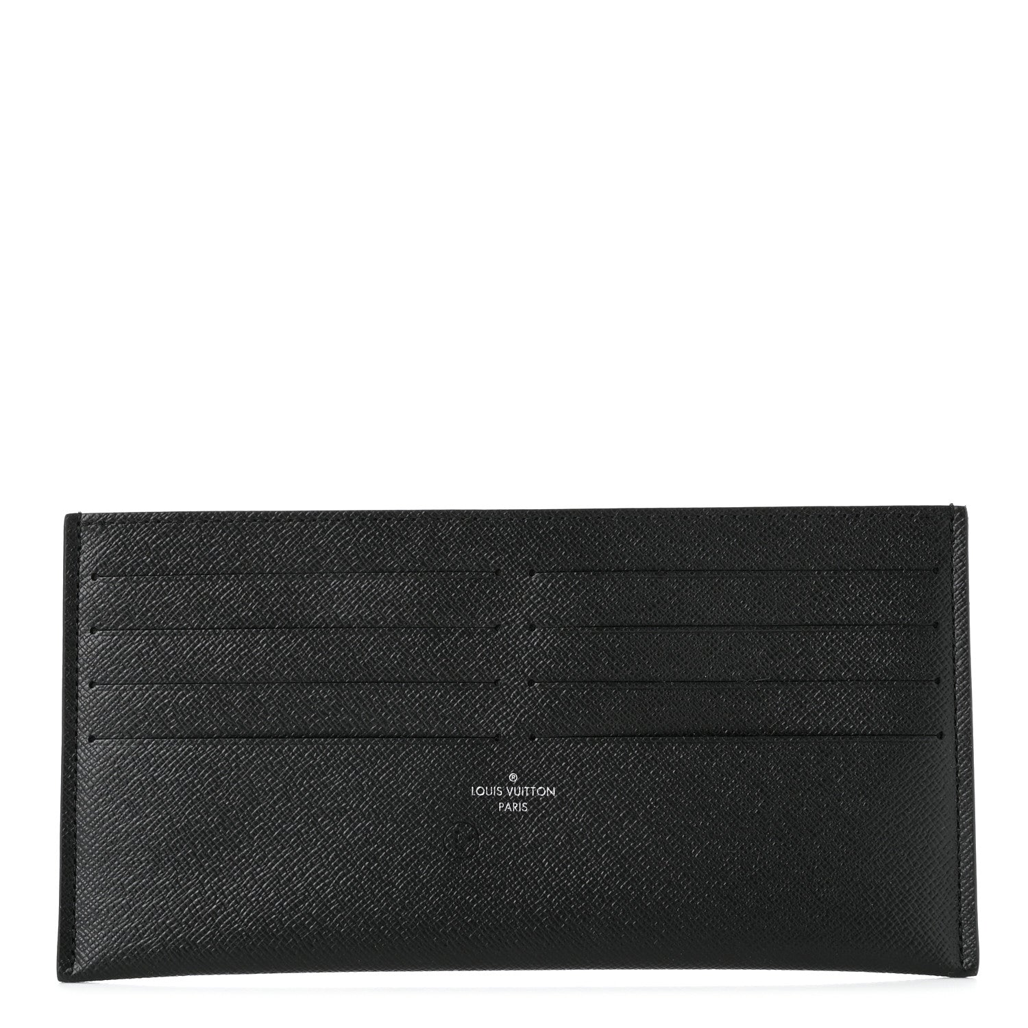 Louis Vuitton Calfskin Felicie Chain Wallet Card Holder Insert Black 1 of 6