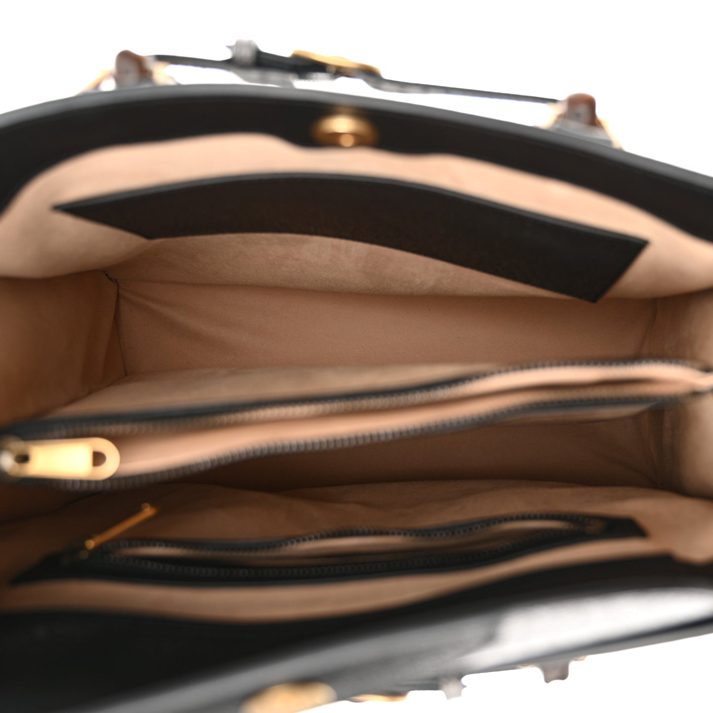 Wonka Grain Calfskin Large Diana Tote Bag Black