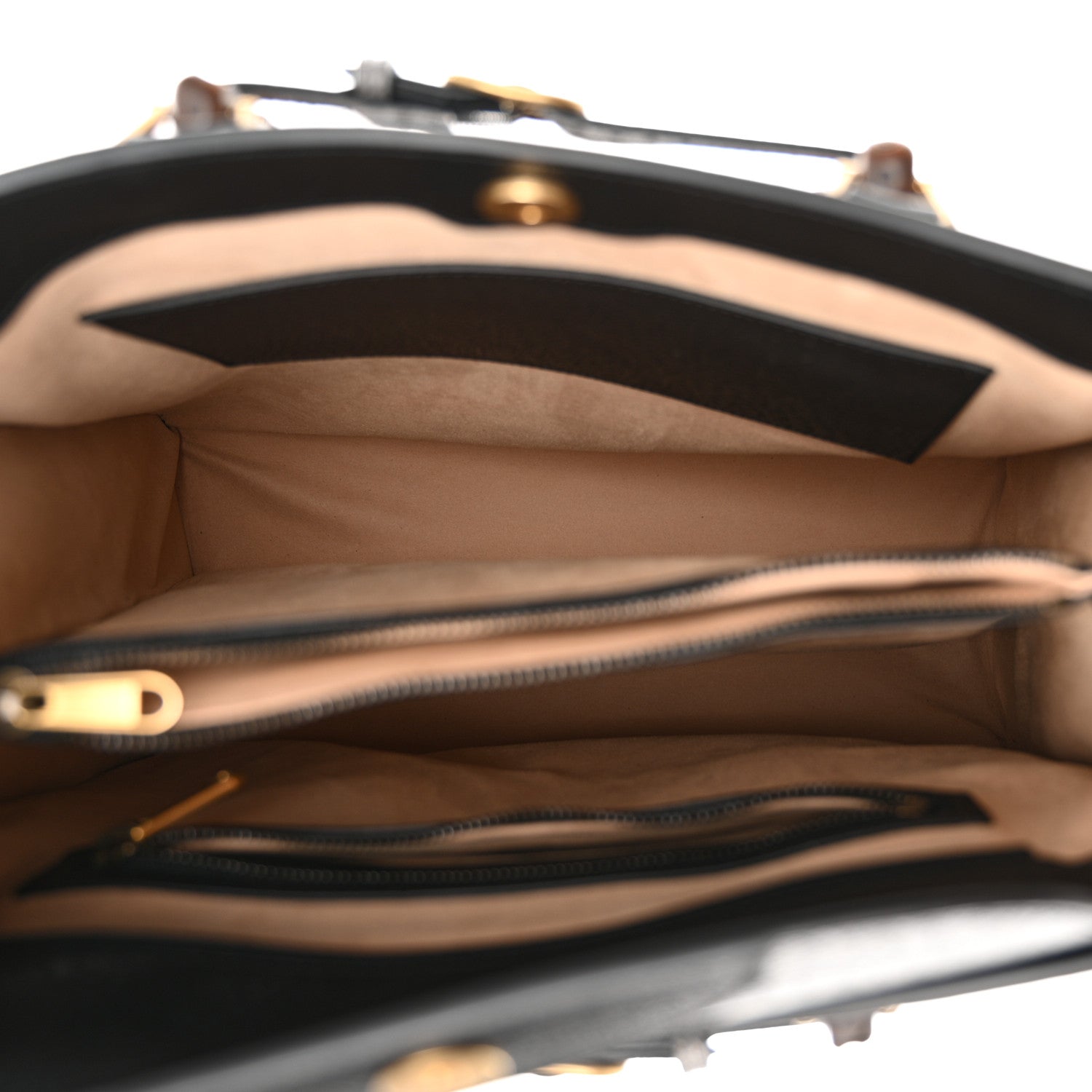 Gucci Wonka Grain Calfskin Large Diana Tote Bag Black 5 of 13