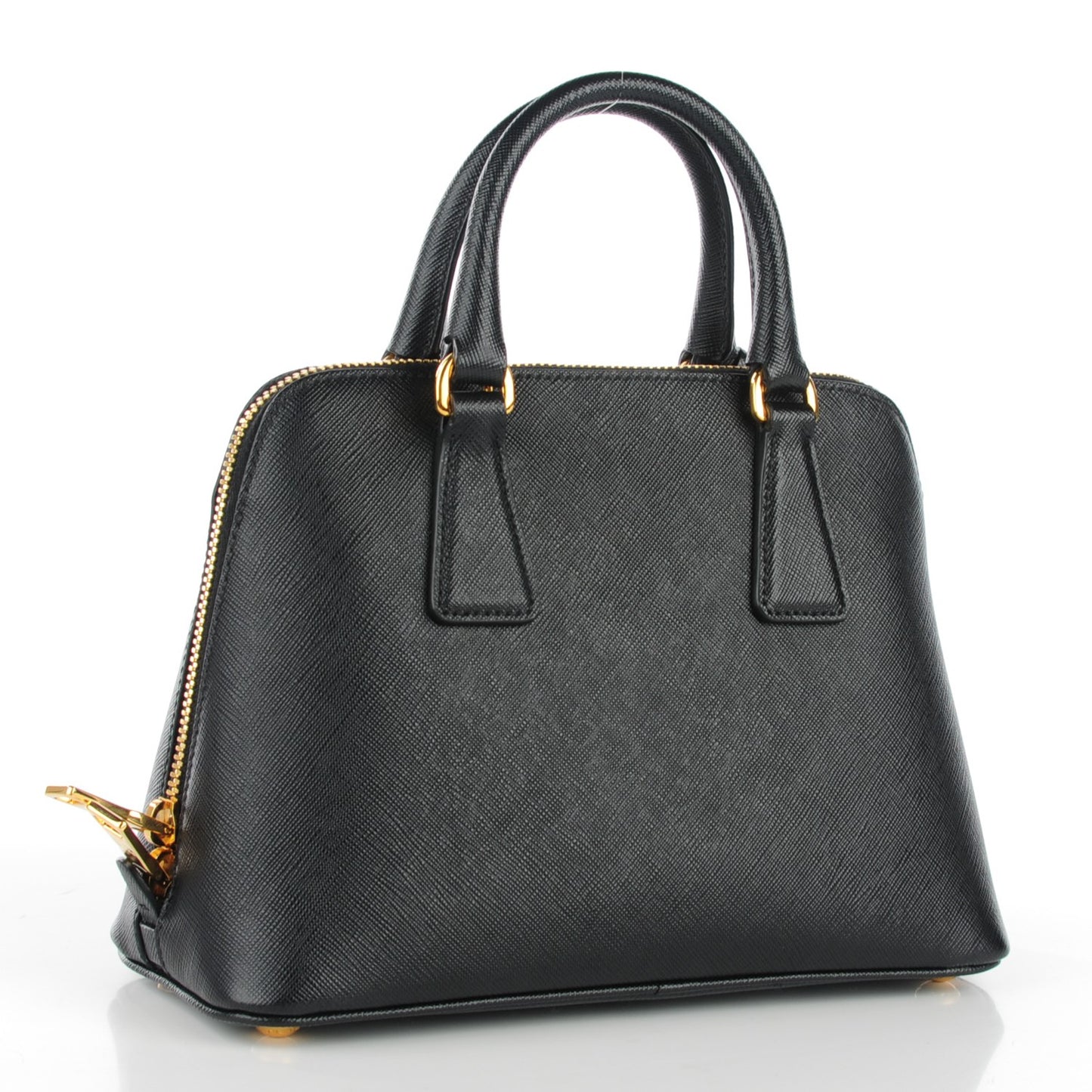 Saffiano Lux Mini Promenade Tote Black