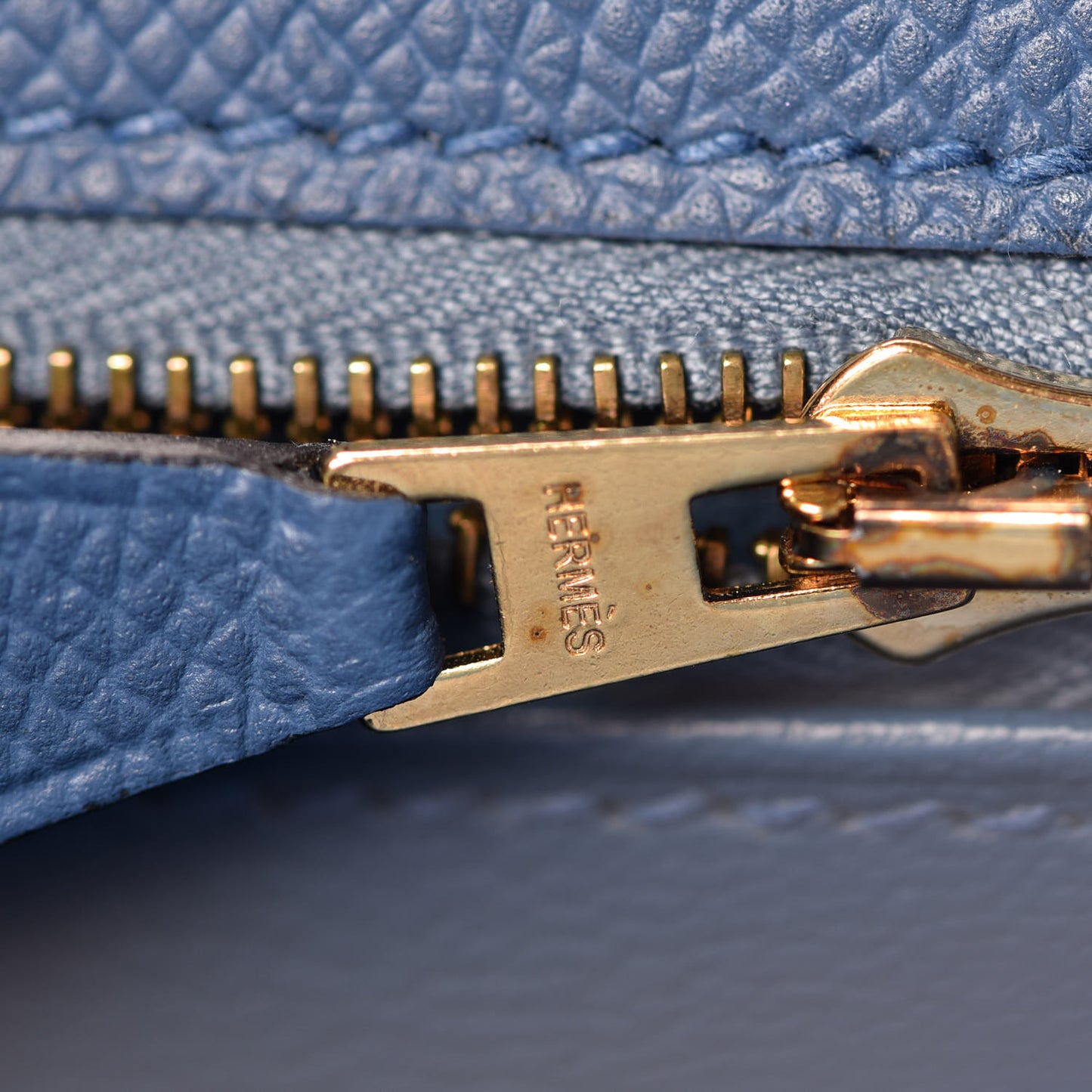 Epsom Kelly Sellier 28 Bleu Agate