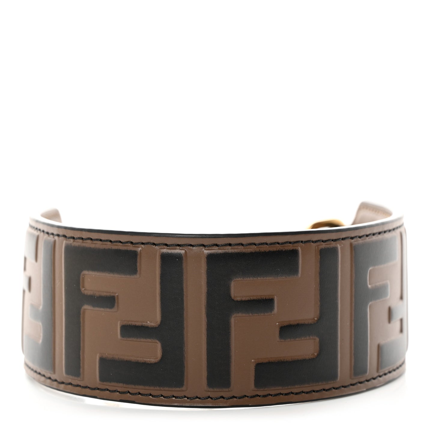 Calfskin FF 1974 Embossed Mini Strap You Maya Black