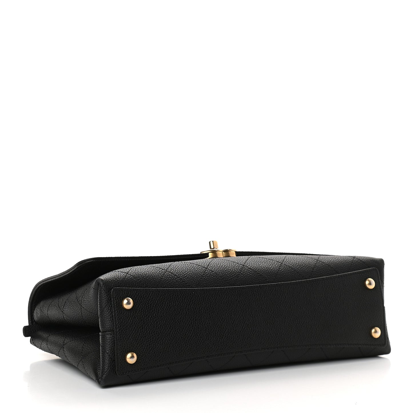 Caviar Stitched Large Flap Black