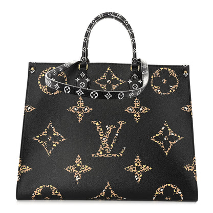 Louis Vuitton Monogram Giant Jungle Onthego GM Black 1 of 9