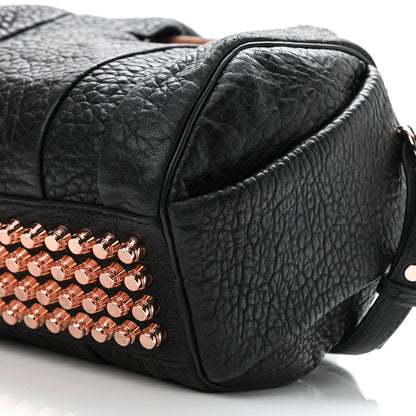 Alexander Wang Pebbled Lambskin Mini Rockie Black Rose Gold Hardware 11 of 12