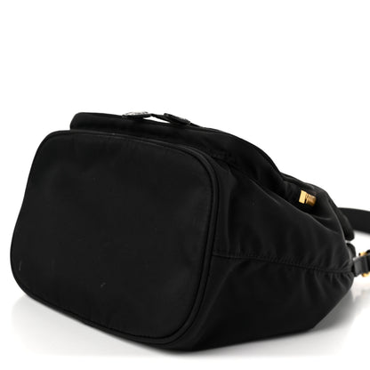 Prada Saffiano Tessuto Nylon Mini Bucket Crossbody Bag Black 11 of 11