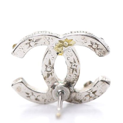 Chanel Crystal CC Earrings Silver 4 of 6