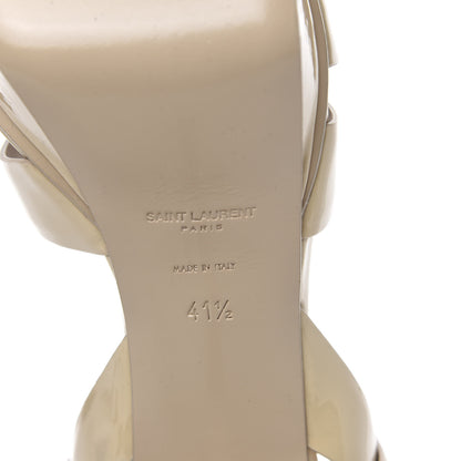 Saint Laurent Patent Tribute 75 Platform Sandals 41.5 Nude Powder 6 of 9