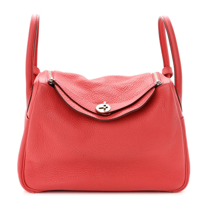 Hermes Taurillon Clemence Lindy 26 Rose Jaipur 1 of 10
