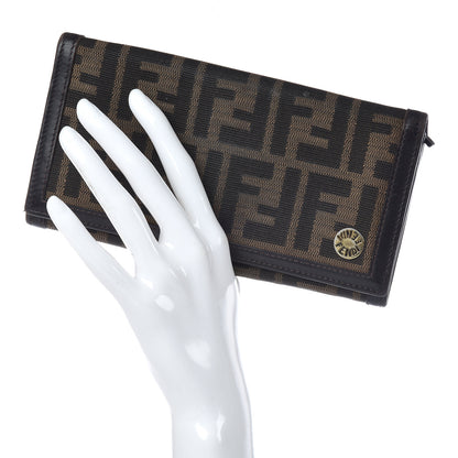 Fendi Zucca Continental Wallet Tobacco 2 of 17