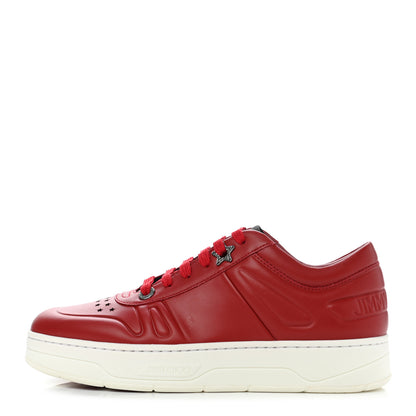 Jimmy Choo Calfskin Hawaii Sneakers 37.5 Red 1 of 9
