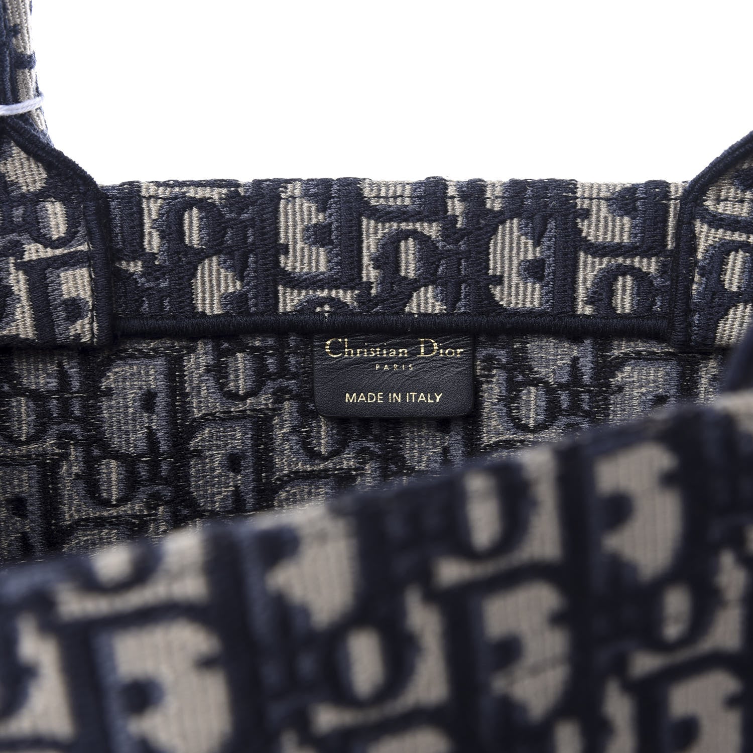 Christian Dior Oblique Medium Book Tote Blue Multicolor 5 of 10