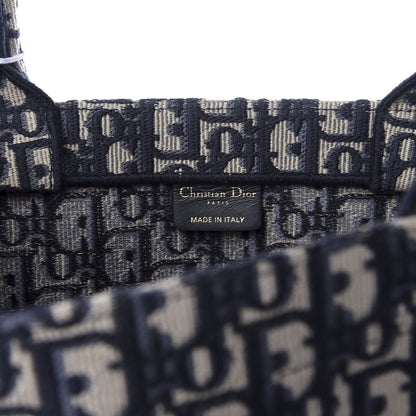 Christian Dior Oblique Medium Book Tote Blue Multicolor 5 of 10