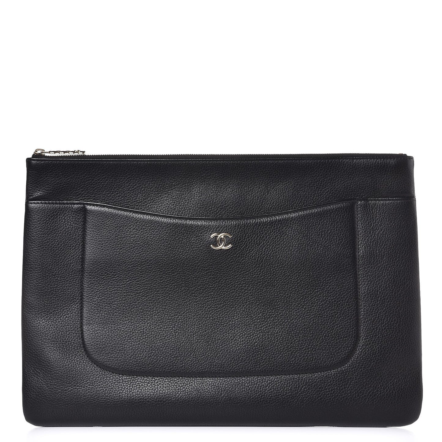 Calfskin Large Gabrielle Cosmetic Case Black