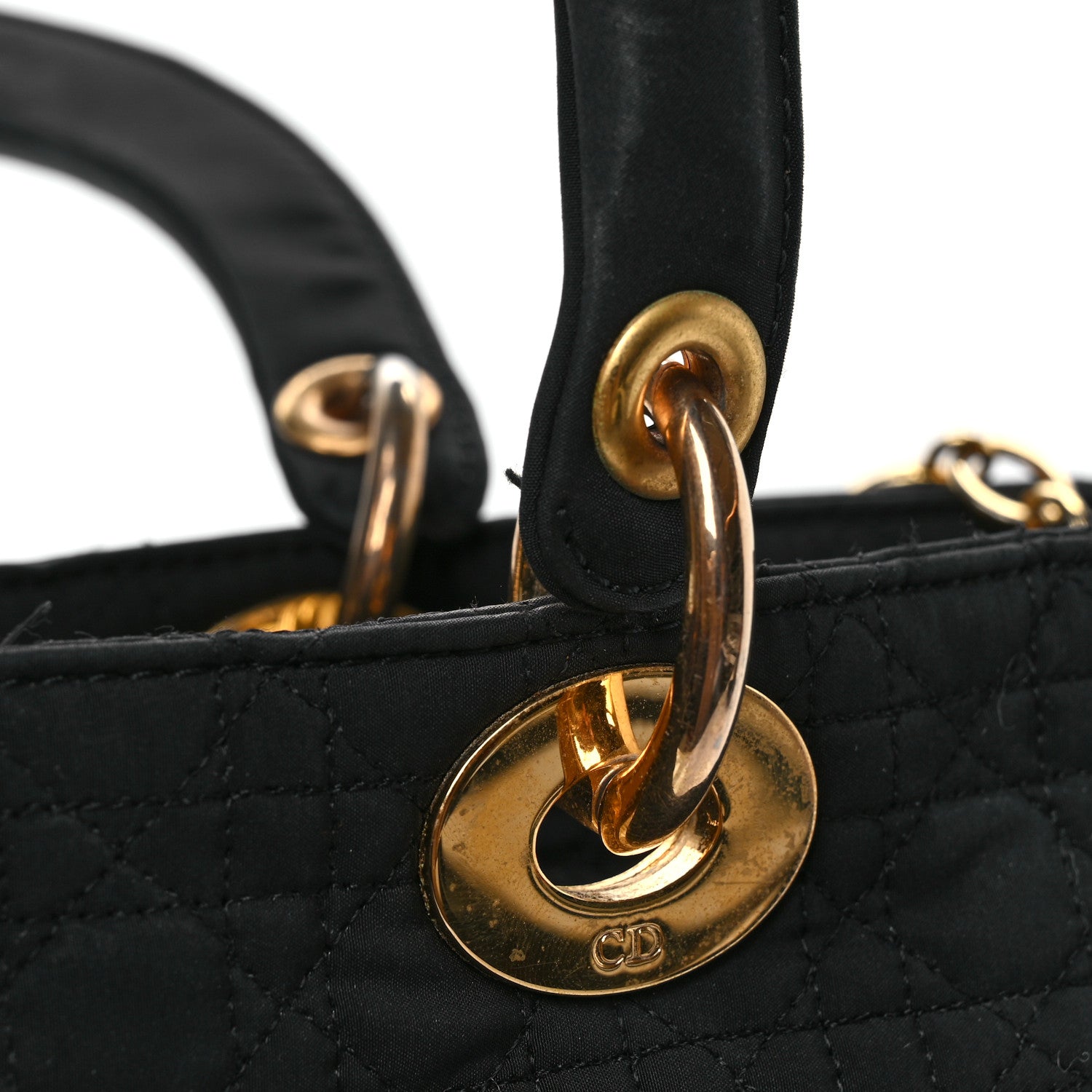 Christian Dior Nylon Cannage Large Lady Dior Black 17 of 18