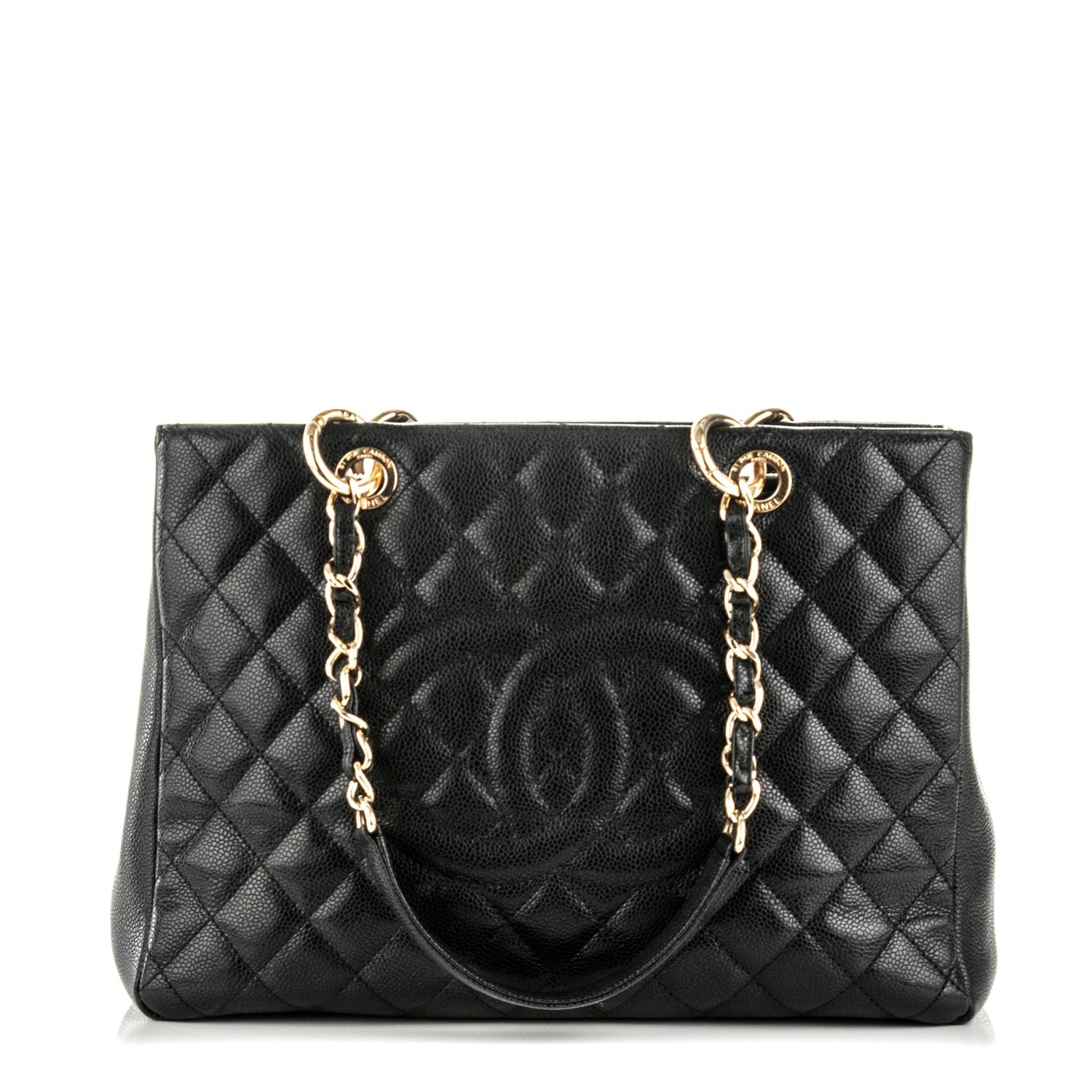 Chanel Caviar Quilted Grand Shopping Tote GST Black 1 of 7