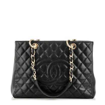 Chanel Caviar Quilted Grand Shopping Tote GST Black 1 of 7