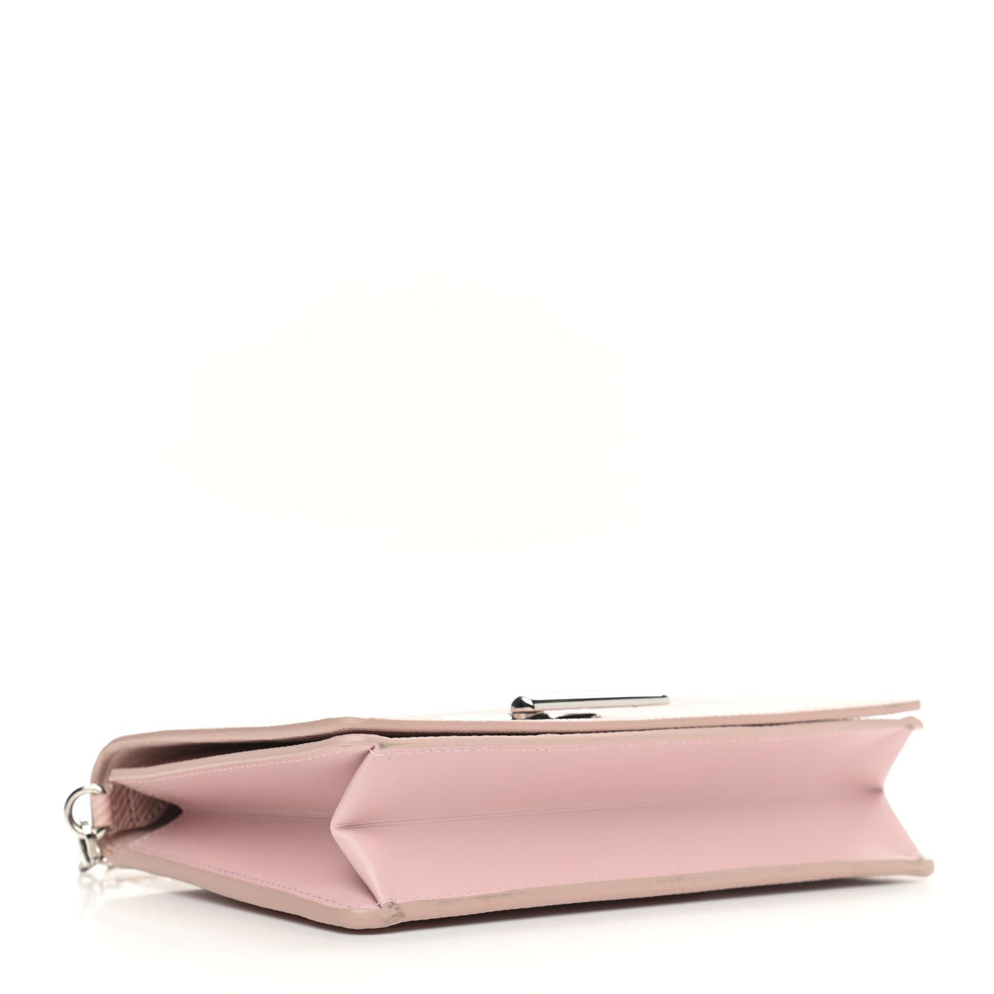 Epi Twist Belt Chain Wallet Rose Ballerine