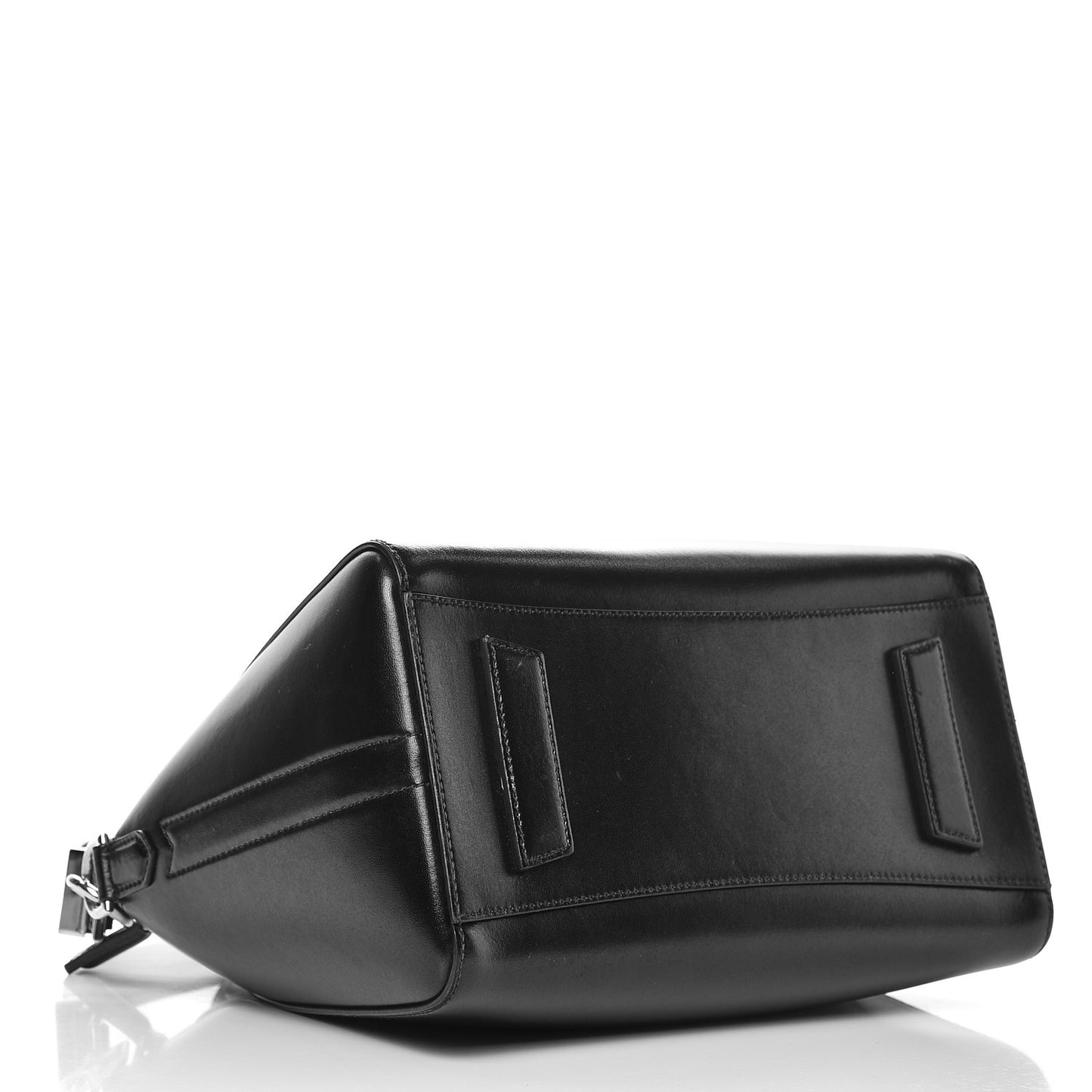 Shiny Lord Calfskin Small Antigona Black