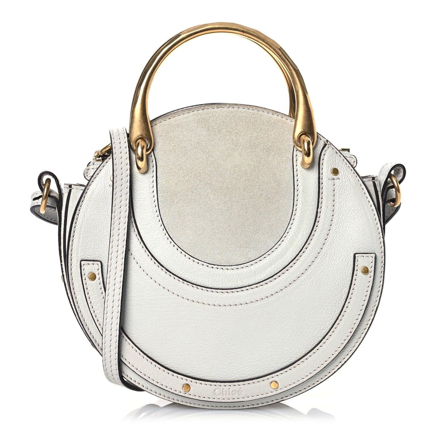 Calfskin Suede Small Pixie Bag Airy Grey