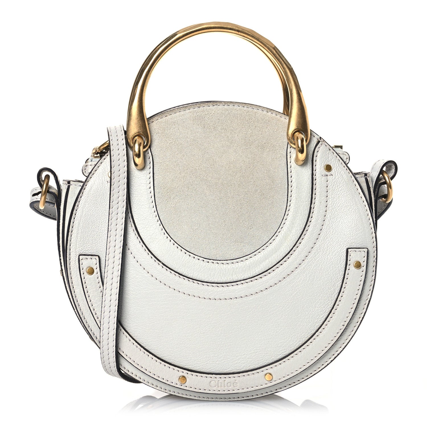Chloe Calfskin Suede Small Pixie Bag Airy Grey 1 of 14