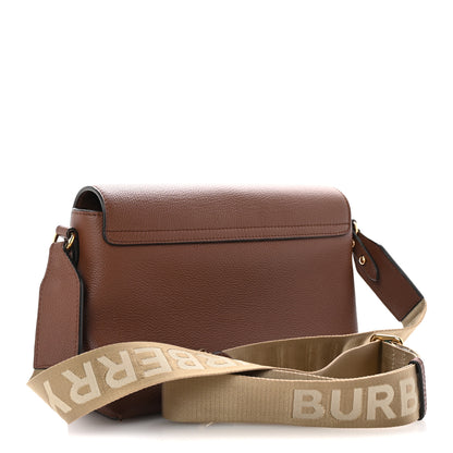 Burberry Calfskin Vintage Check Note Crossbody Bag Tan 3 of 10