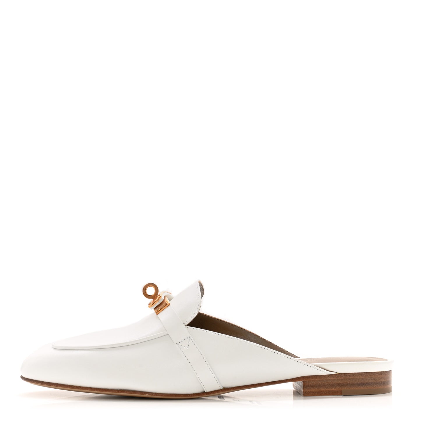 Calfskin Oz Mules 39.5 White