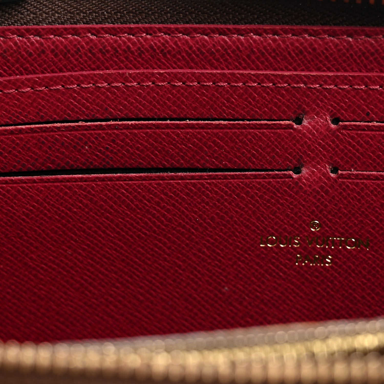 Louis Vuitton Monogram Clemence Wallet Fuchsia 9 of 10
