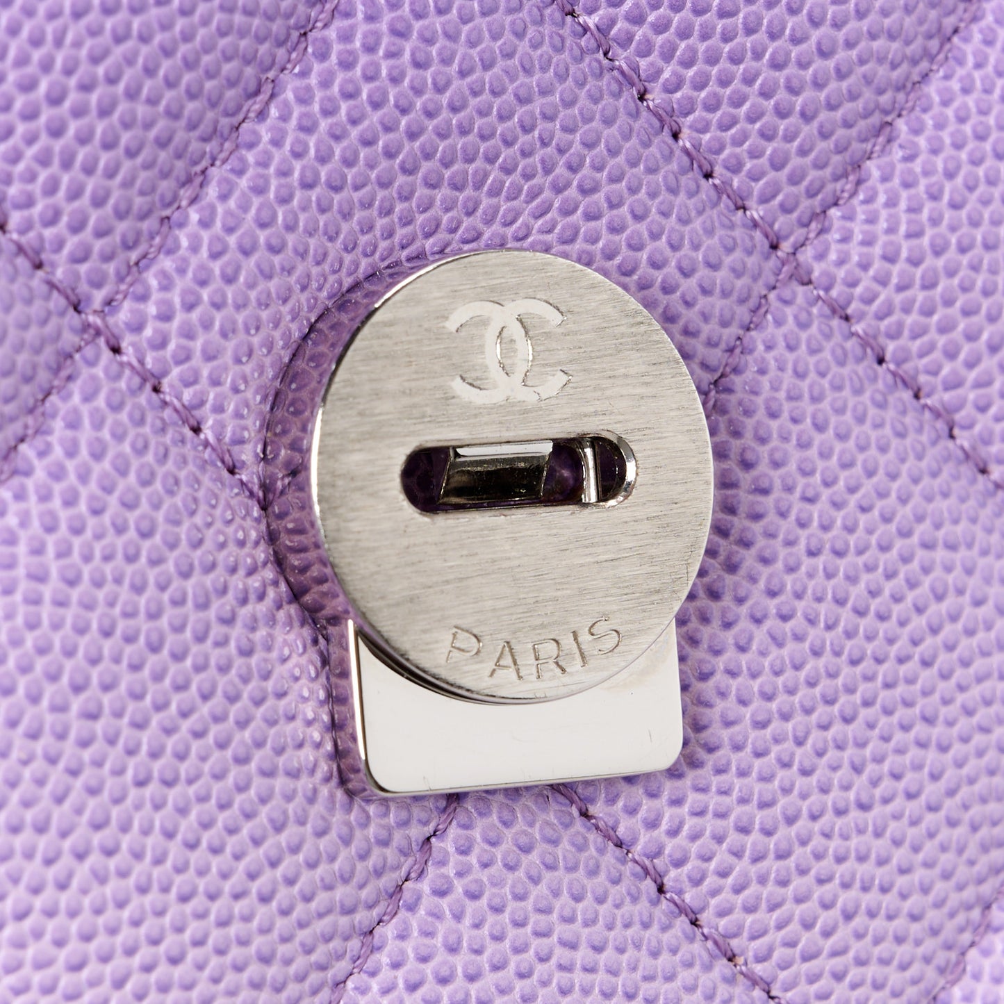 Shaded Caviar Quilted My Everything Small Flap Purple Light Purple