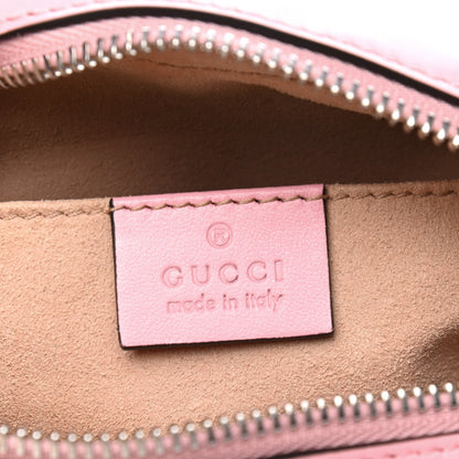 Gucci Calfskin Matelasse Mini GG Marmont Chain Shoulder Bag Wild Rose 4 of 5