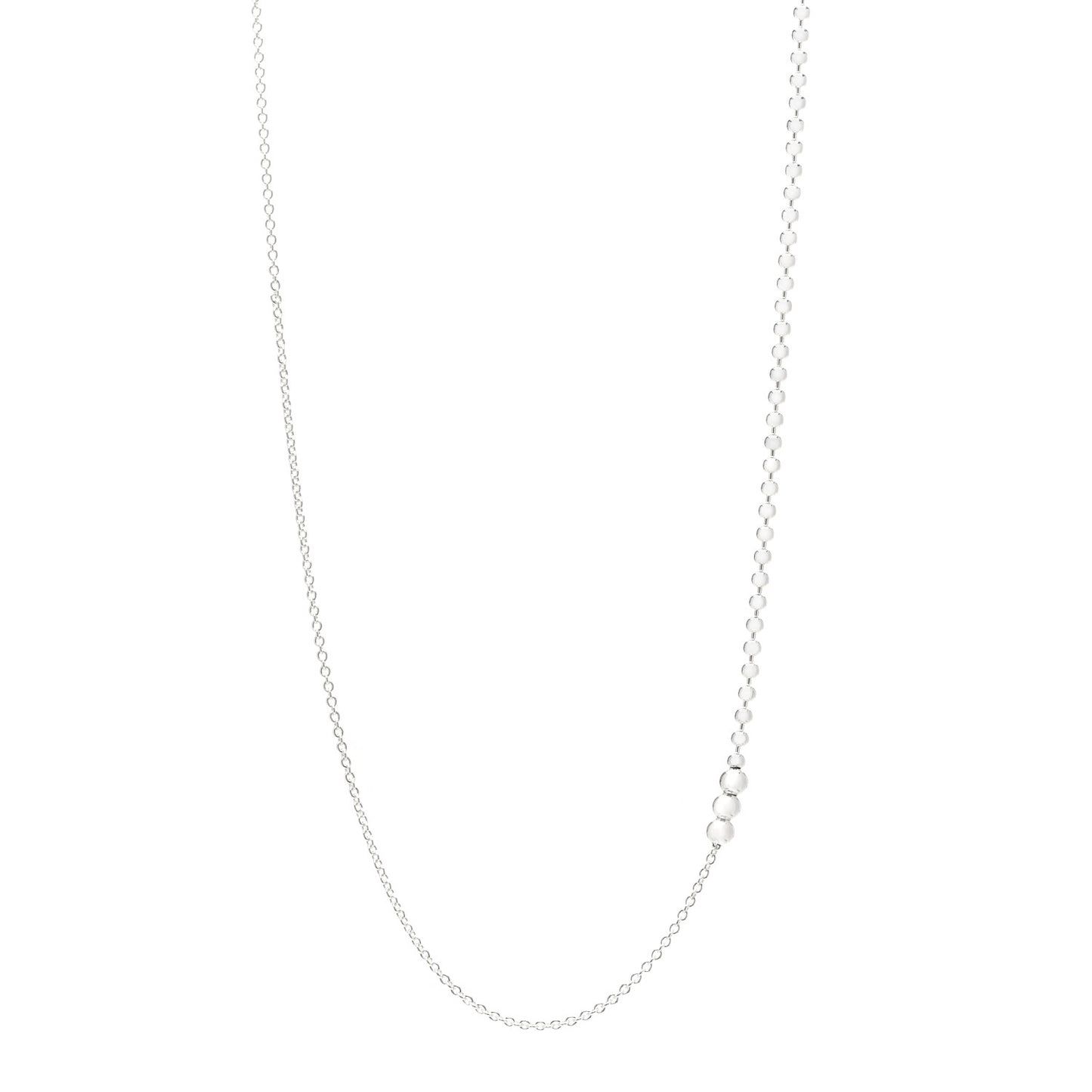 Sterling Silver Mixed Bead Necklace