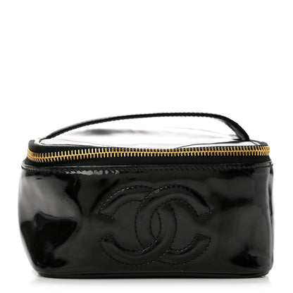 Chanel Patent Vanity Cosmetic Case Black 1 of 10
