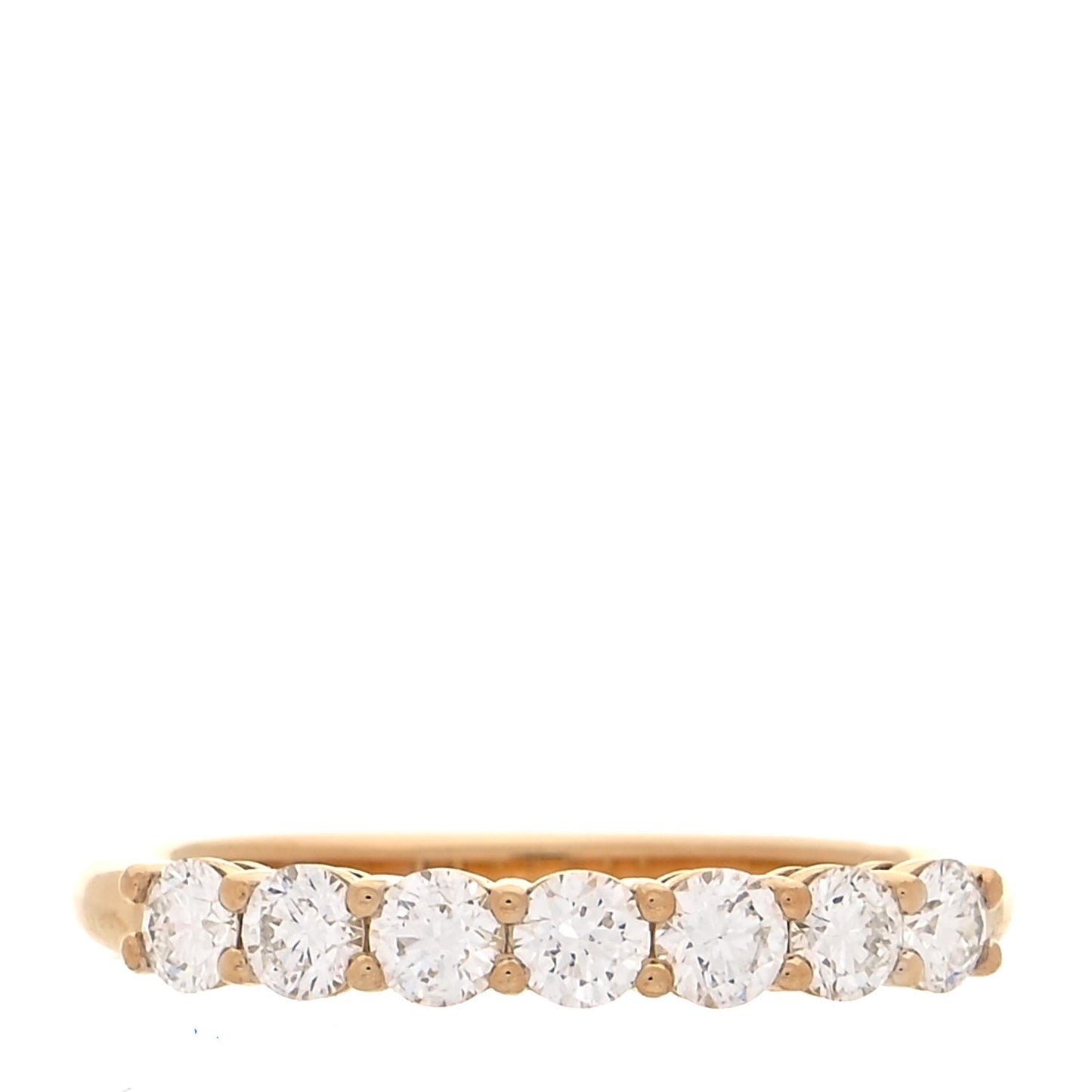 18K Yellow Gold Diamond 3mm Half Circle Embrace Band Ring 50 5.5