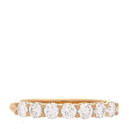 Tiffany 18K Yellow Gold Diamond 3mm Half Circle Embrace Band Ring 50 5.5 1 of 5