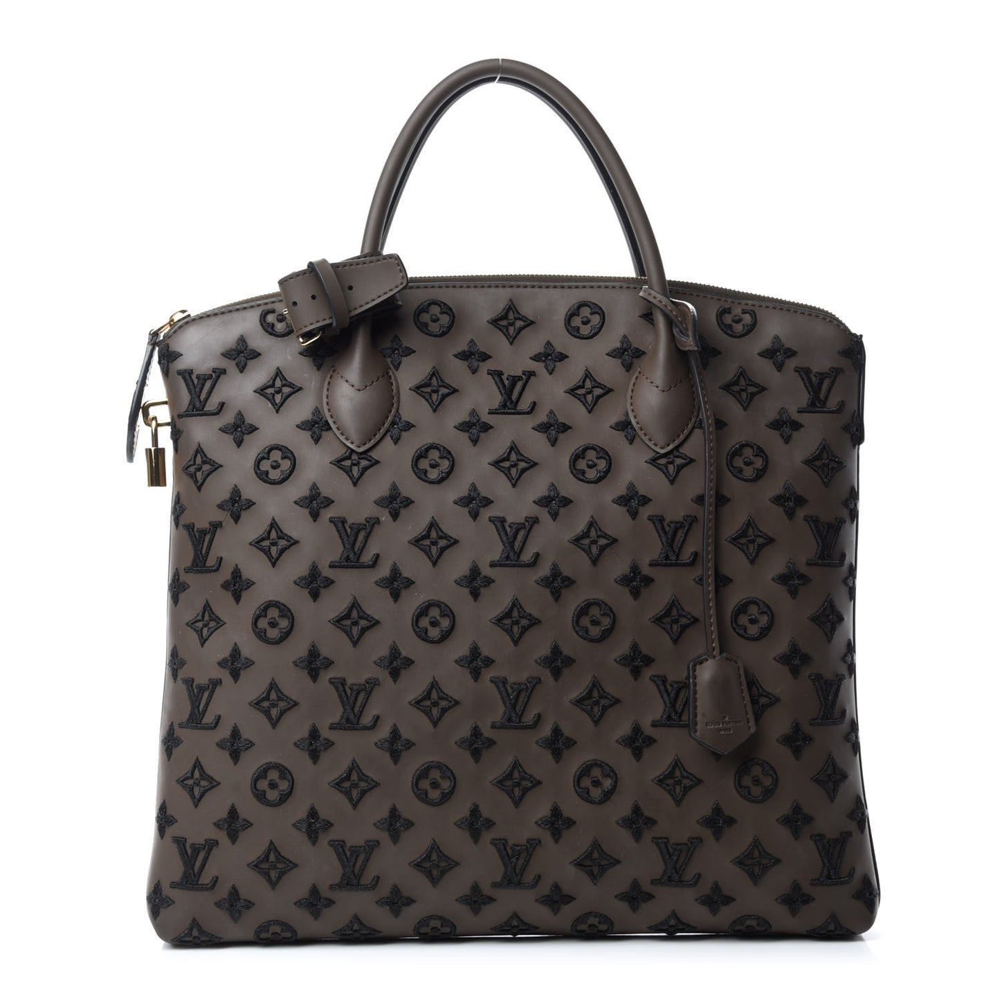 Monogram Addiction Vertical Lockit MM Brown