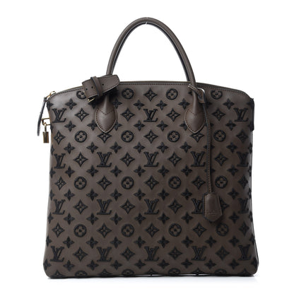 Louis Vuitton Monogram Addiction Vertical Lockit MM Brown 1 of 12