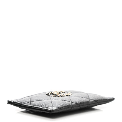 Chanel Caviar Quilted French New Wave Card Holder Black 4 of 9