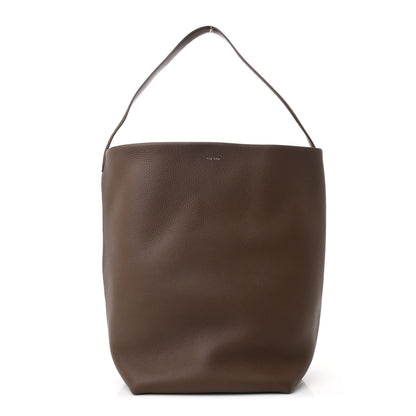 The Row Grained Calfskin Large N/S Park Tote French Grey 1 of 10