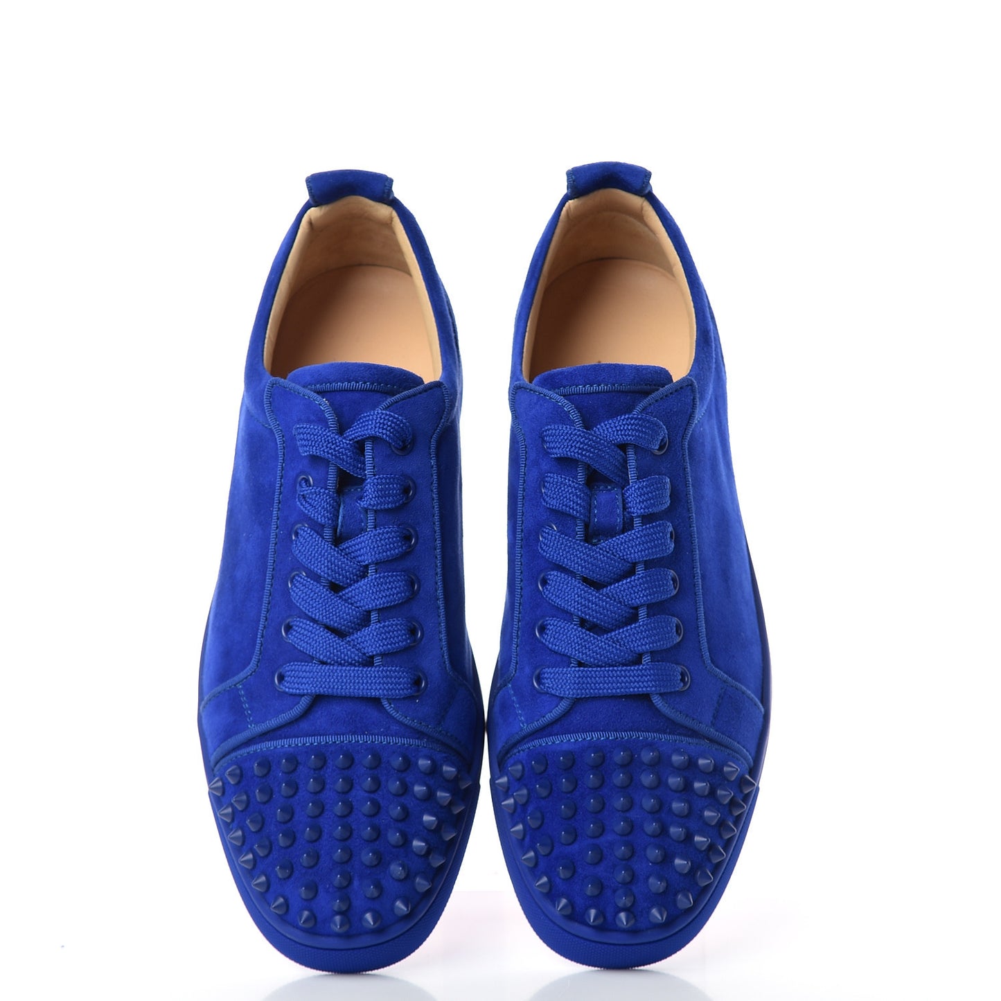 Veau Velours Mens Louis Junior Spikes Flat Sneakers 41 Electric