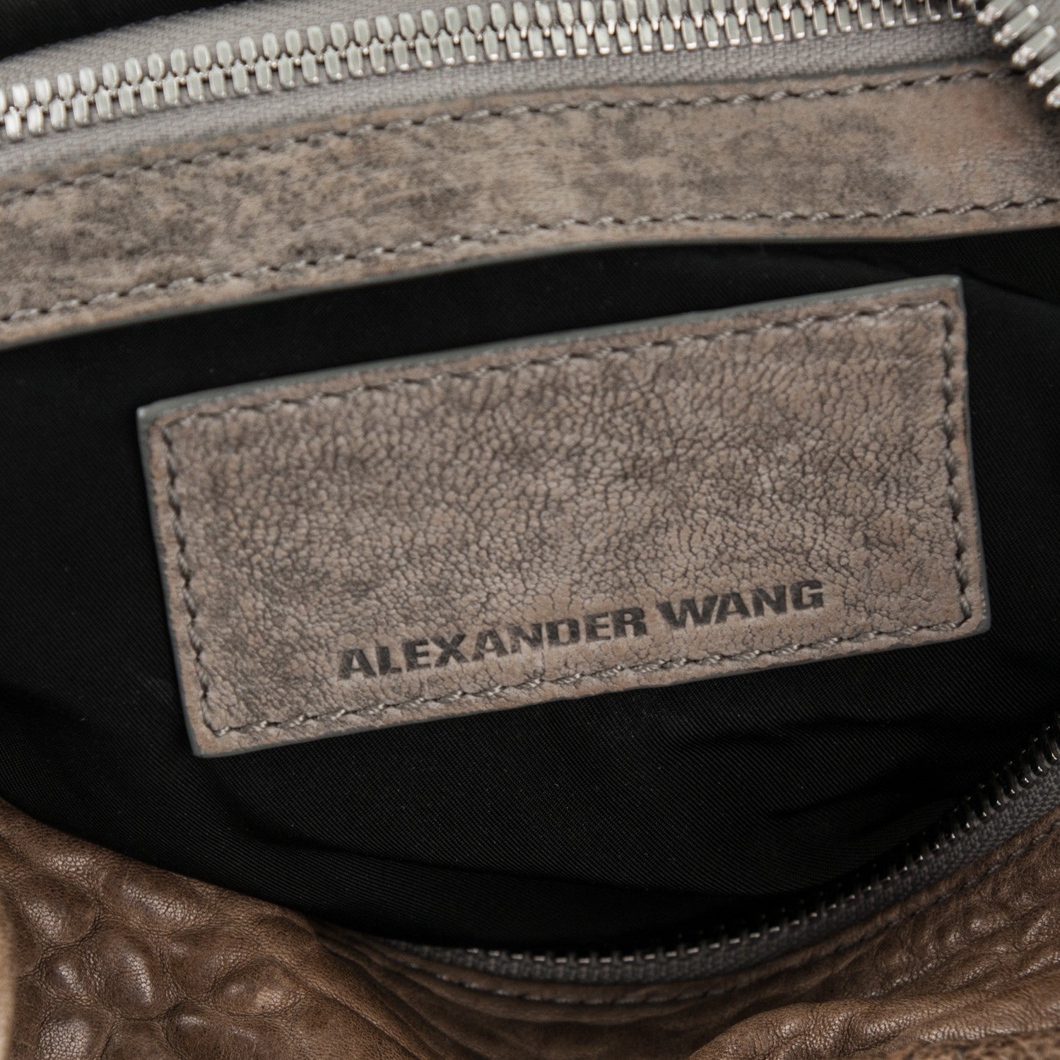 Alexander Wang Pebbled Lambskin Rocco Grey 6 of 8