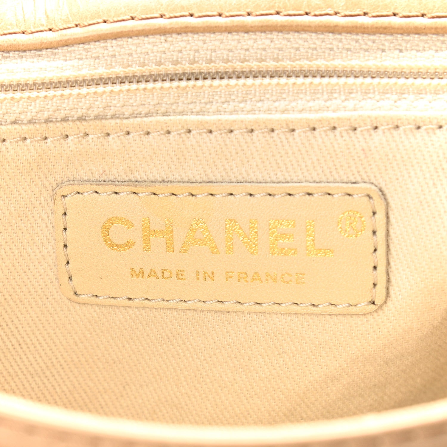 Chanel Glazed Calfskin Quilted Medium Bubble CC Flap Beige 6 of 12
