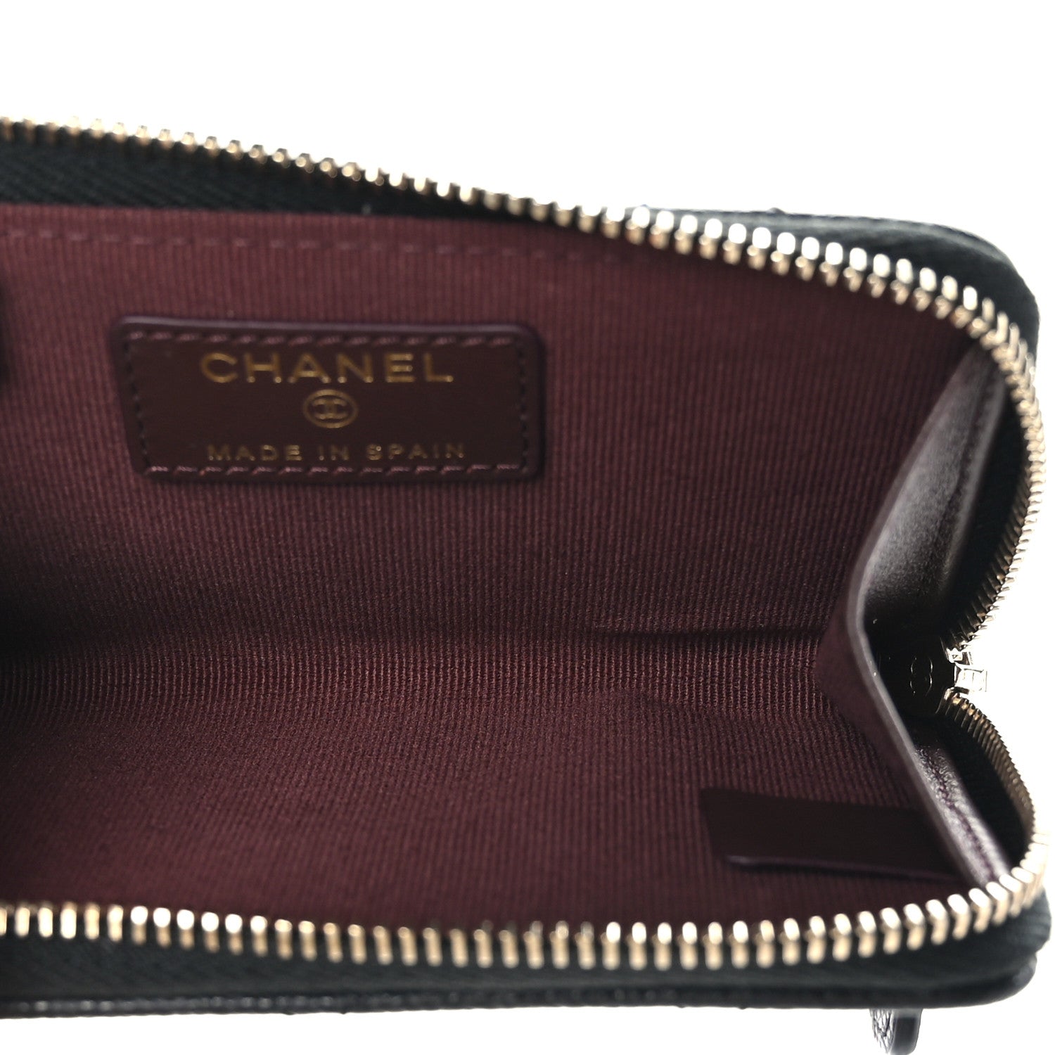 Chanel Caviar Quilted Zipped Key Holder Case Black 6 of 9