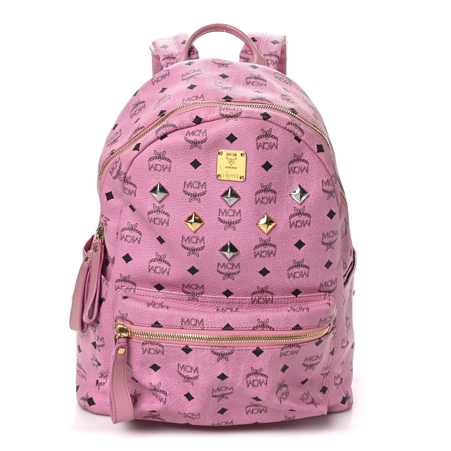 Visetos Medium Sprinkle Stud Stark Backpack Pink