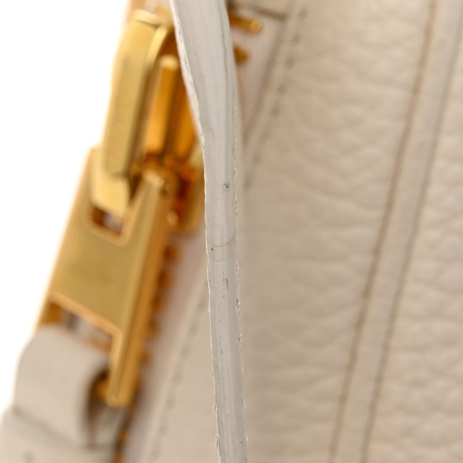 Tom Ford Grained Calfskin Medium Double Strap Jennifer Crossbody Chalk 11 of 14