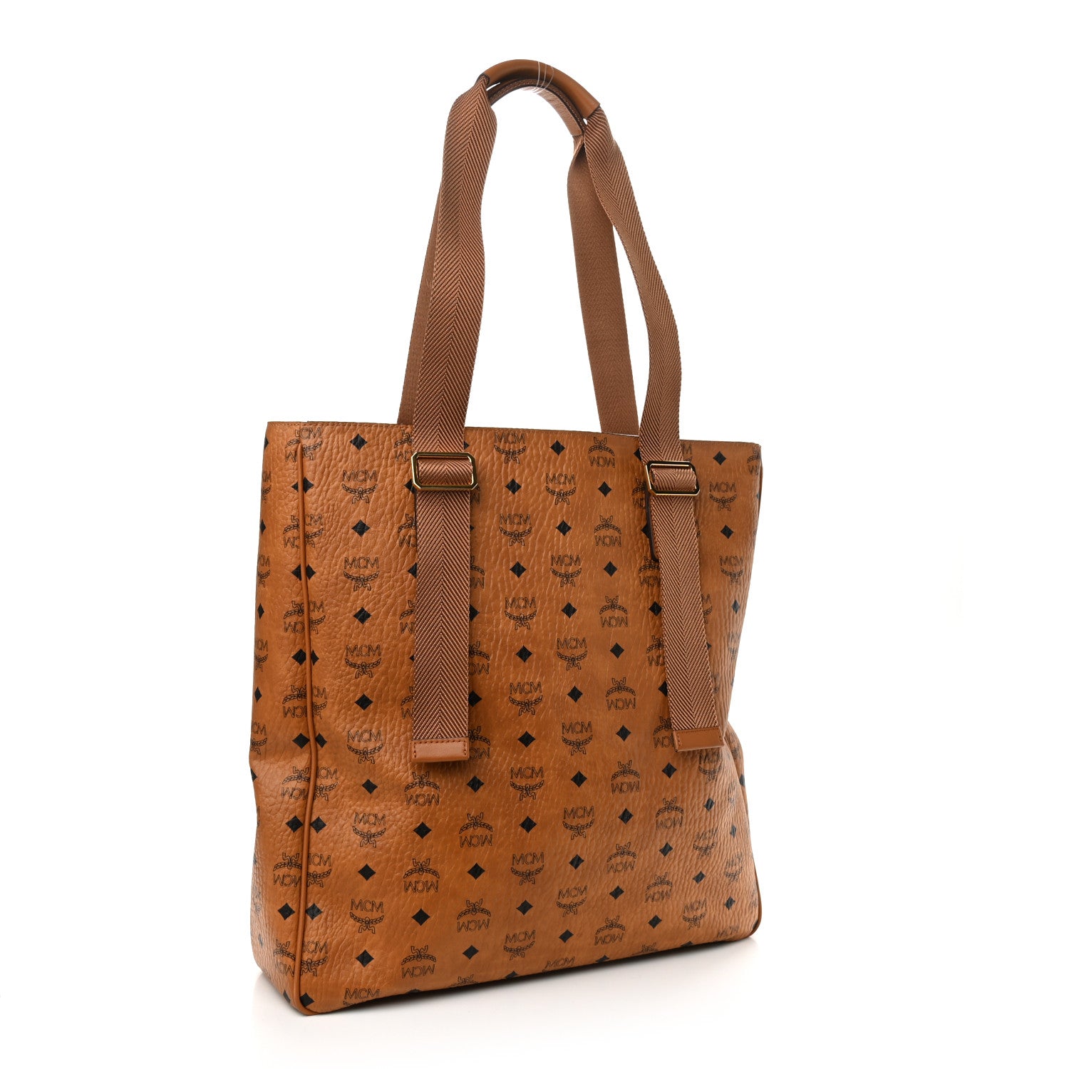 MCM Visetos Medium Klassik Tote Cognac 3 of 11
