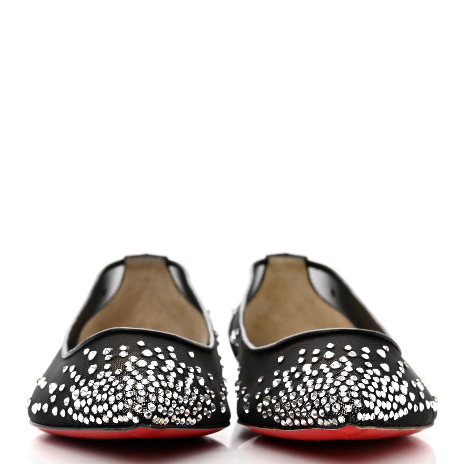 Christian Louboutin Crystal Strass Follies Flats 36.5 Black 2 of 10