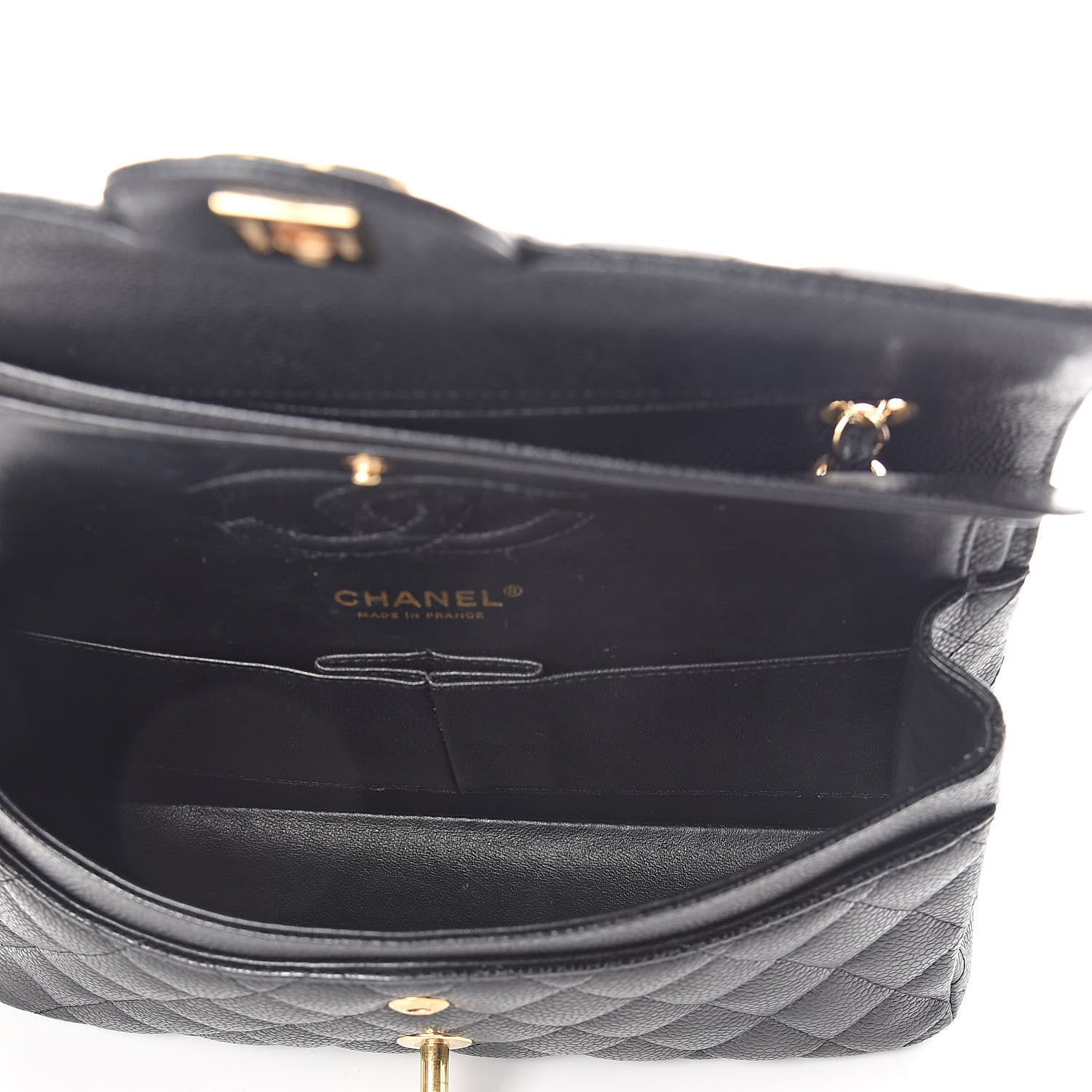 Chanel Caviar Quilted Medium Double Flap Black 5 of 10