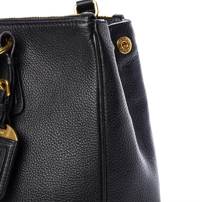 Prada Vitello Daino Large Double Zip Tote Nero Black 20 of 24